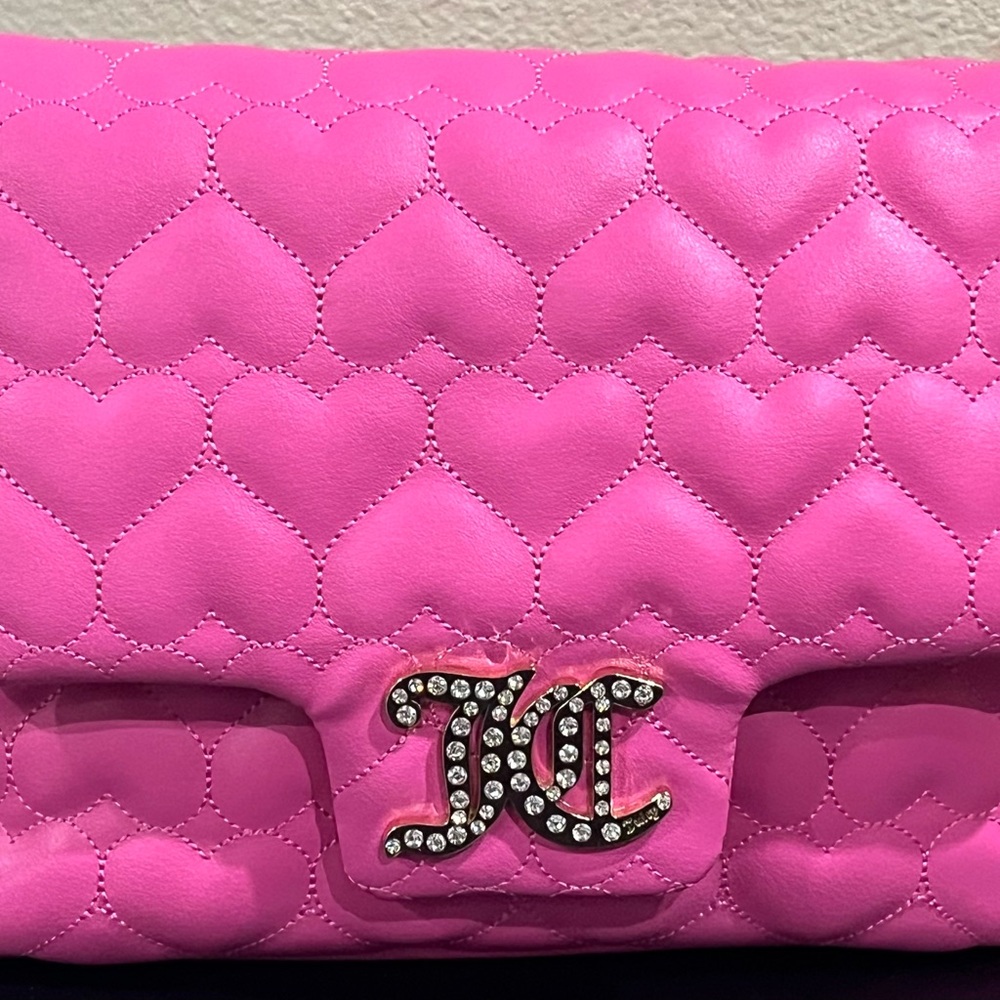 Pink Quilted Heart Bag
